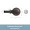 Kenney Mfg Kenney Woven Ball 5/8" Standard Decorative Window Curtain Rod, 90-130", Weathered Brown KN75800NP - alternate 5